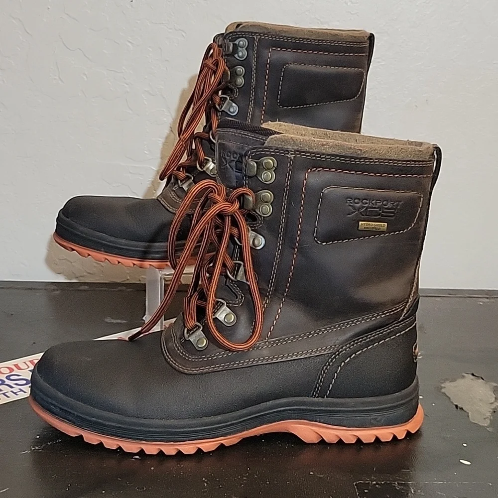 ROCKPORT XCS Leather World Explorers Hydro Shield Men's 8